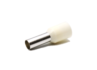 Hilpress Aderendhülsen 10 mm² isoliert elfenbein Hülse 12 mm Kupfer verzinnt 10,0N 100 Stück